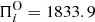 $ \Pi_i^{\rm{O}} = 1833.9 $
