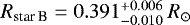 ${ R}_{\textrm{star B}} = 0.391_{-0.010}^{&#x002B;0.006} ~{R}_{\odot}$