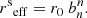 $$ \begin{aligned} {r^\mathrm{s}}_\mathrm{eff} =r_0~b_n^n. \end{aligned} $$