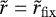 Mathematical equation: $\tilde r = \tilde r_{\rm{fix}} $