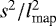 Mathematical equation: $s^2/l_{\textrm{map}}^2$