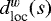Mathematical equation: $d^w_{\textrm{loc}}(s)$