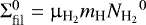 Mathematical equation: $\Sigma_{\textrm{fil}}^0 = \upmu_{\textrm{H}_2}m_{\textrm{H}} {N_{\textrm{H}_{2}}}^0 $