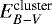 Mathematical equation: $E_{B-V}^{\text{cluster}}$