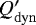 Mathematical equation: $Q_{\mathrm{dyn}}'$