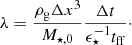 Mathematical equation: $$ \begin{aligned} \lambda =\frac{\rho _{\rm g}\Delta x^3}{M_{\star ,0}}\frac{\Delta t}{\epsilon _\star ^{-1}t_{\rm ff}}\cdot \end{aligned} $$