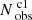 $ N_{\text{ obs}}^{\text{ c1}} $