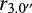 $r_{3.0^{\prime\prime}}$