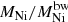 $ M_{\mathrm{Ni}}/M_{\mathrm{Ni}}^{\mathrm{bw}} $
