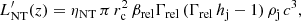 $$ \begin{aligned} L^{\prime }_{\rm NT}(z) = \eta _{\rm NT}\,\pi \,r_{\rm c}^2\,\beta _{\rm rel}\Gamma _{\rm rel}\,(\Gamma _{\rm rel}\,h_{\rm j}-1)\, \rho _{\rm j}\,c^3, \end{aligned} $$