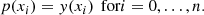 $$ \begin{aligned} p(x_i)=y(x_i)\, \text{ for} i=0,\dots ,n. \end{aligned} $$
