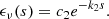 $$ \begin{aligned} \epsilon _{\nu }(s) = c_2e^{-k_2s}. \end{aligned} $$
