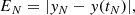 $$ \begin{aligned} E_N= |y_N-y(t_N)|,\nonumber \end{aligned} $$