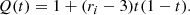 $$ \begin{aligned} Q(t)= 1+(r_i-3)t(1-t). \end{aligned} $$
