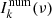 $ I_k^{{\rm{num}}}(\nu ) $
