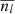 $ \overline{n_l} $