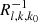 $ R_{l,k,{k_0}}^{ - 1} $
