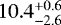 $10.4^{&#x002B;0.6}_{-2.6}$
