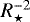 Mathematical equation: $R_{\star}^{-2}$