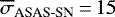 Mathematical equation: $\overline{\sigma}_{\textrm{ASAS-SN}}\,{=}\,15$