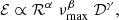 $$ \begin{aligned} {\mathcal{E} }\propto \mathcal{R} ^\alpha \; \nu _{\mathrm{max} }^\beta \; {\mathcal{D} }^\gamma , \end{aligned} $$