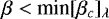 Mathematical equation: $\beta<\text{min}[\beta_{c}]_{\lambda}$