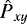 Mathematical equation: $\hat{P}_{xy}$