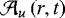 Mathematical equation: $\mathcal{A}_{u}\left(r,t\right)$