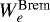 Mathematical equation: $W_e^{\textrm{Brem}}$