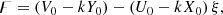$$ \begin{aligned}&\digamma = (V_0-k Y_0) - (U_0-k X_0) \, \xi , \end{aligned} $$