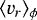 Mathematical equation: $\langle v_{r}\rangle_{\phi}$