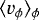Mathematical equation: $\langle v_{\phi}\rangle_{\phi}$