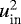 Mathematical equation: $u_{\textrm{in}}^{2}$