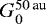 Mathematical equation: $G_0^{50\,\textrm{au}}$