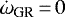Mathematical equation: $\dot{\omega}_{\textrm{GR}}\,{=}\,0$