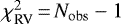 Mathematical equation: $\chi^2_{\textrm{RV}}\,{=}\,N_{\mathrm{obs}}-1$