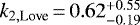 Mathematical equation: $k_{2,\textrm{Love}}\,{=}\,0.62^{+0.55}_{-0.19}$