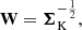 Mathematical equation: $$ \begin{aligned} \mathbf W = \boldsymbol{\Sigma }_{\rm K}^{-\frac{1}{2}}, \end{aligned} $$