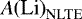 Mathematical equation: ${{A}(\textrm{Li})}_{\textrm{NLTE}}$