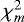 Mathematical equation: $\chi^2_m$