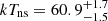 Mathematical equation: $ kT_{\mathrm{ns}}=60.9_{-1.5}^{+1.7} $