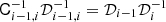 $ {{\mathsf{C}}}_{i-1,i}^{-1} {{\cal D}}_{i-1,i}^{-1}={{\cal D}}_{i-1}{{\cal D}}_i^{-1} $