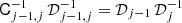 $ {{\mathsf{C}}}_{j-1,j}^{-1}\,{{\cal D}}_{j-1,j}^{-1}={{\cal D}}_{j-1}\,{{\cal D}}_j^{-1} $
