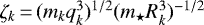 Mathematical equation: $\zeta_k\,{=}\,(m_k q_k^3)^{1/2}({m_{\star}} R_k^3)^{-1/2}$