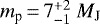 Mathematical equation: ${m_{\textrm{p}}}\,{=}\,7_{-1}^{+2}~{M_{\textnormal{J}}}$