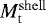 Mathematical equation: $M_{\mathrm{t}}^{\mathrm{shell}}$