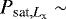 Mathematical equation: $P_{\textrm{sat}, L_{\textrm{x}}}\sim$
