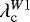 Mathematical equation: $\lambda_{\text{c}}^{W1}$