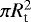 Mathematical equation: $\pi R_{\textrm{t}}^2$