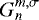 Mathematical equation: $G_{n}^{{m,\sigma}}$